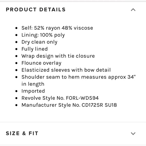 $225 FOR LOVE & LEMONS WRAP DRESS REALISATION PAR - Picture 14 of 15